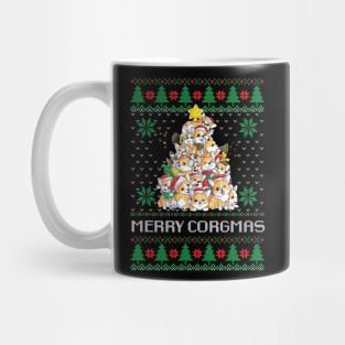 Merry Corgmas Corgi Tree Design Mug